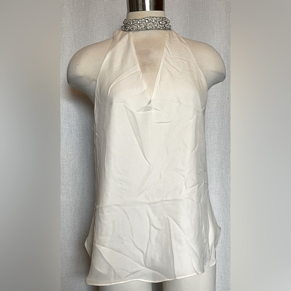 Haute Hippie embellished halter top